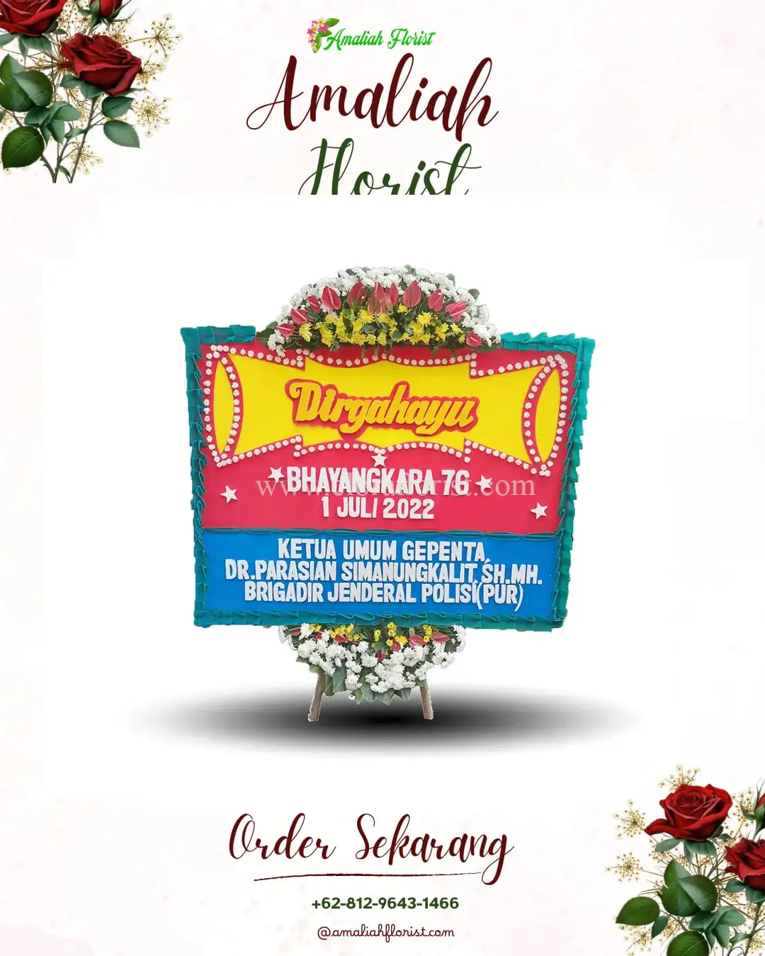 Papan Bunga HUT Ulang Tahun Muara Kelingi